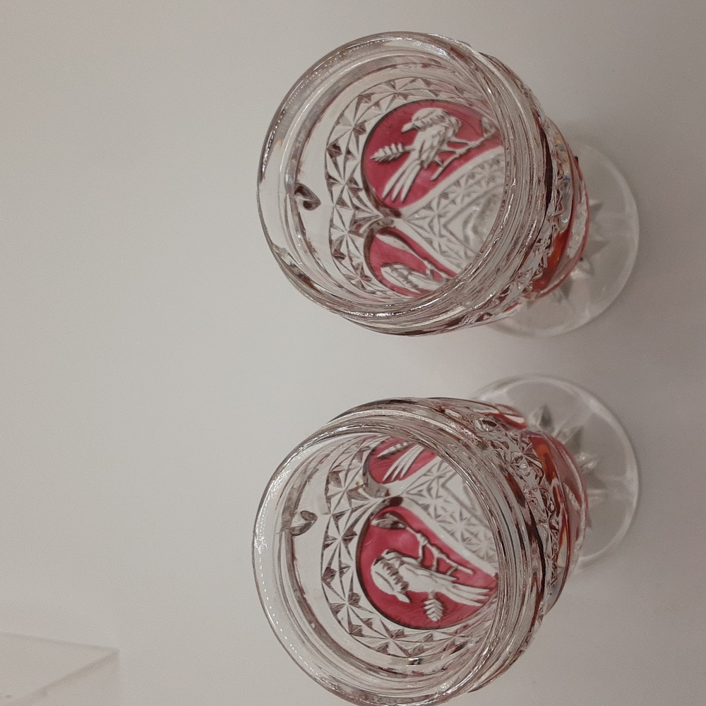 Vintage Hofbauer Byrdes Crystal Salt and Pepper Shaker Set - Picture 13 of 16